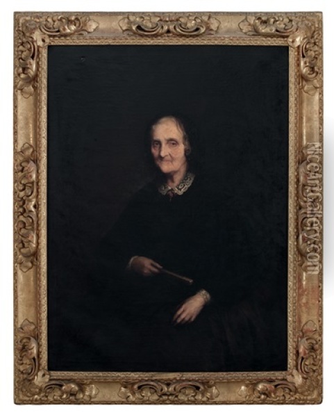 Retrato De La Hermana Del Dean Lopez-cepero Oil Painting - Eduardo Cano De La Pena