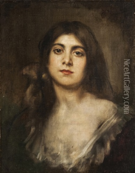 Ritratto Femminile Oil Painting - Franz Seraph von Lenbach