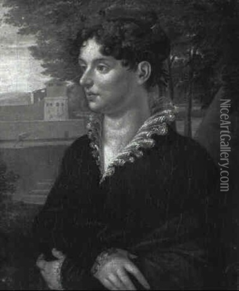 Portrait Of Maria-luisa, Queen Of Etrunia Oil Painting - Francois-Xavier Fabre