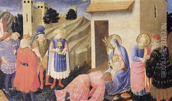 Adoration of the Magi 1433-34 Oil Painting - Angelico Fra
