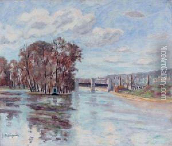Le Barrage De Suresnes Oil Painting - Henri Charles Manguin