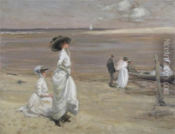 The Boating Party Oil Painting - Hilda Fearon