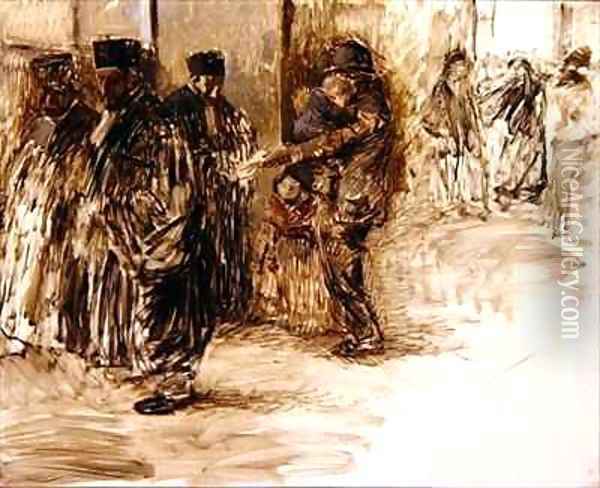 At the Court Oil Painting - Jean-Louis Forain