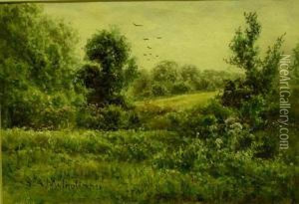Summer Landscape Oil Painting - St. Clair Augustin Mulholland