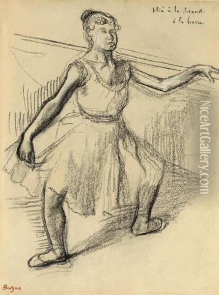 Etude De Danseuse Oil Painting - Edgar Degas