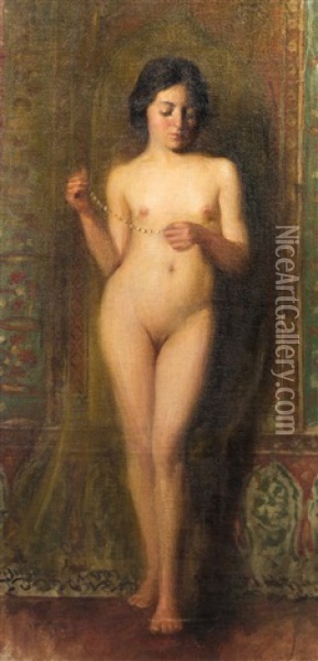 Nude Oil Painting - Francesco Longo Mancini