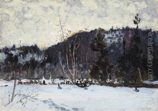 The Frozen Cache Oil Painting - Maurice Galbraith Cullen