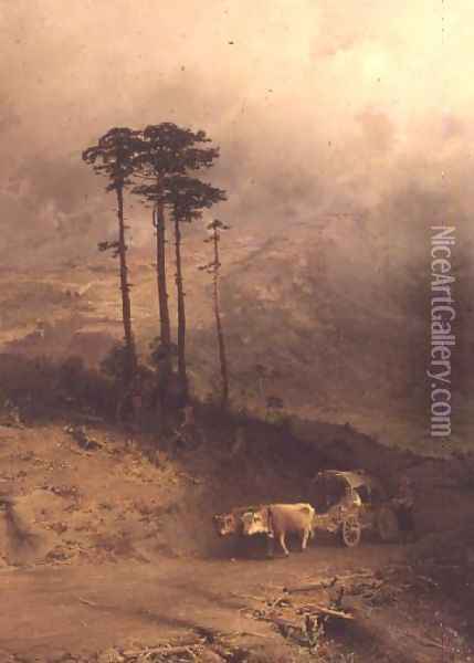 In the Crimean Mountains, 1873 Oil Painting - Fedor Aleksandrovich Vasiliev
