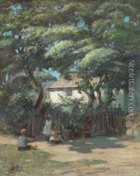 Noonday Shade Oil Painting - William Banks Fortescue