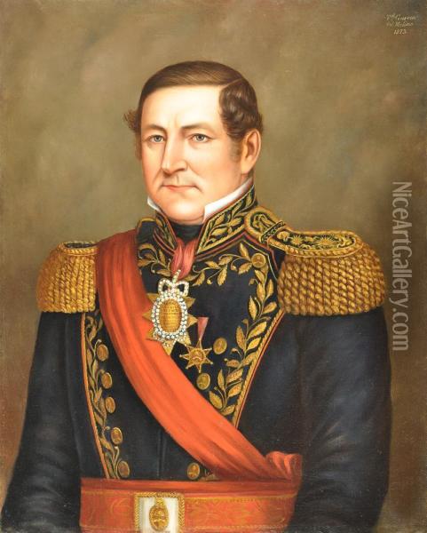 Don Juan Manuel De Rosas Oil Painting - Fernando Garcia Del Molino