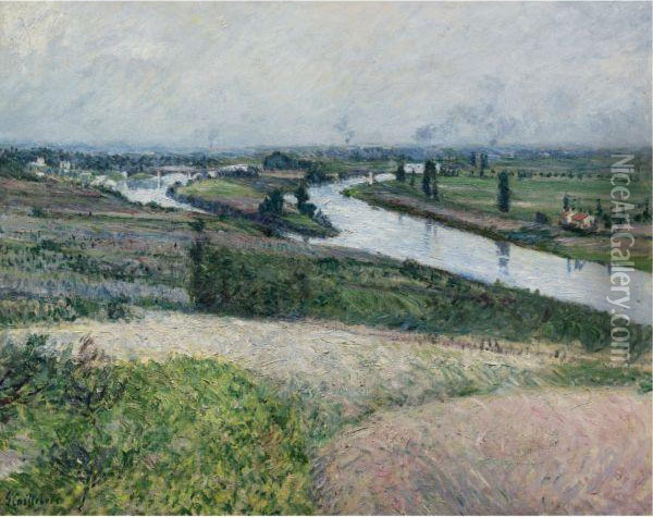 La Seine A La Pointe D'epinay Oil Painting - Gustave Caillebotte