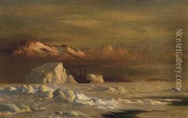 Ship And Icebergs Oil Painting - William Bradford