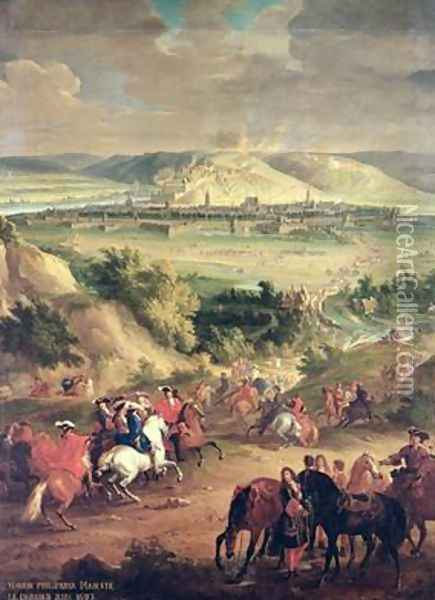 The Siege of Namur Oil Painting - Sauveur Le Conte