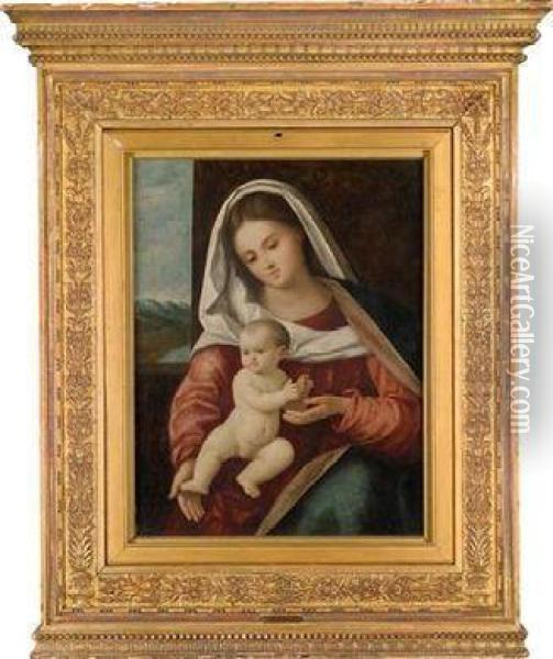 Madonna Mit Kind Oil Painting - Luca Antonio Busati
