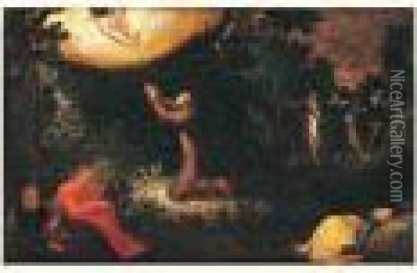 Le Christ Au Mont Des Oliviers Oil Painting - Hans III Jordaens