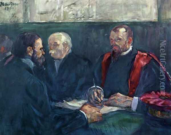An Examination at the Faculty of Medicine, Paris Oil Painting - Henri De Toulouse-Lautrec