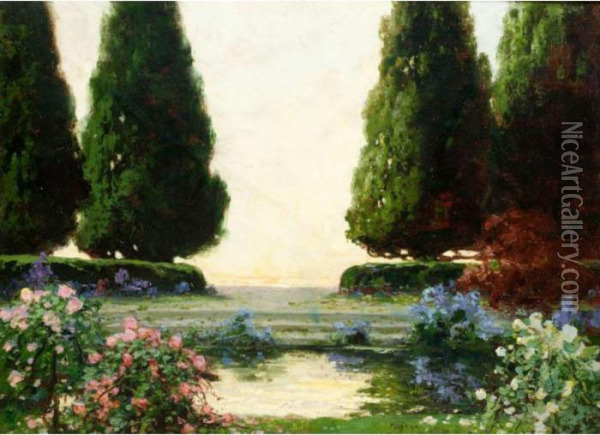 Spring Oil Painting - Thomas E. Mostyn