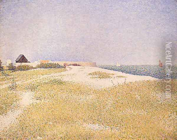View of Fort Samson Oil Painting - Georges Seurat