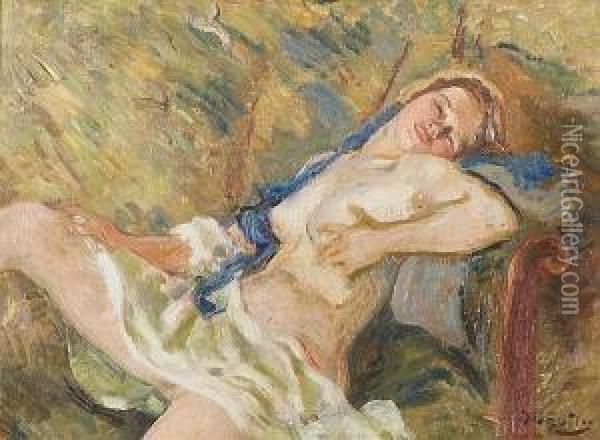 Nude Oil Painting - Otto Vautier