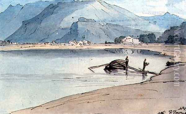 Lake Windermere, 1786 Oil Painting - Francis Towne