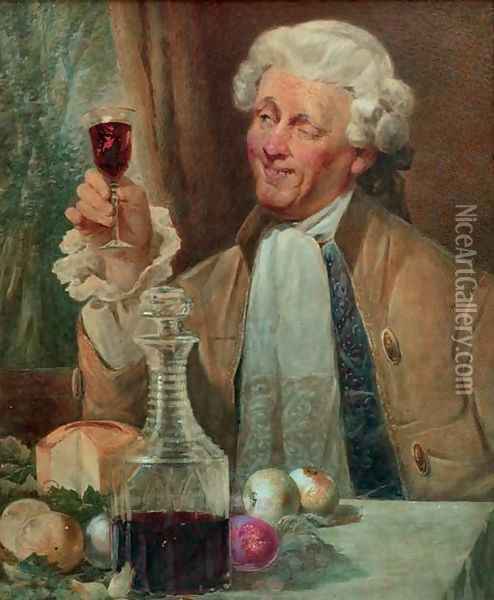 The fine wine Oil Painting - French School