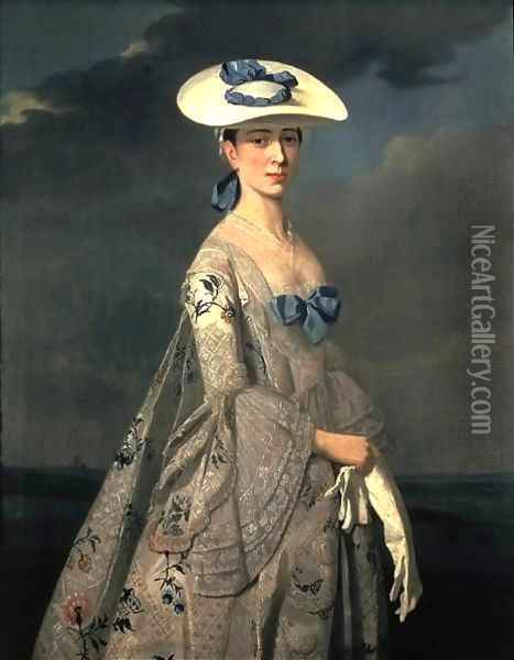 Portrait of Eleanor Frances Dixie 1753 Oil Painting - Henry Pickering