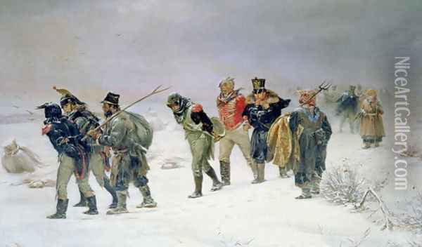 In the Year of 1812, 1874 Oil Painting - Illarion Mikhailovich Prianishnikov