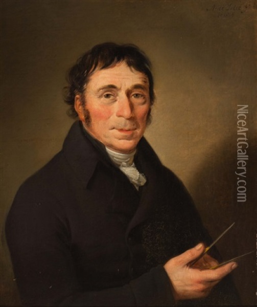 Portrait Of A Man Oil Painting - Adriaen de Lelie