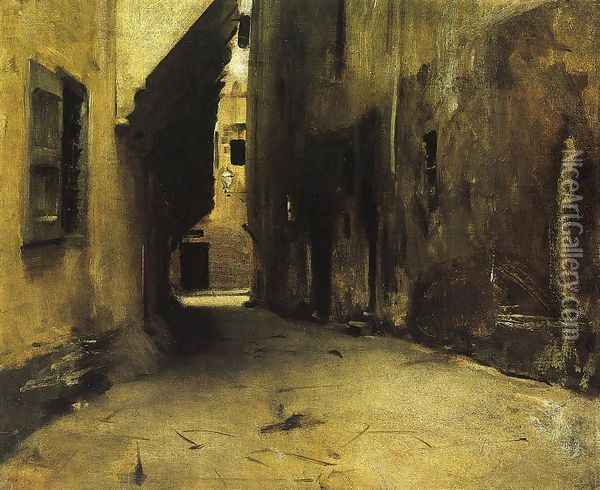 A Street in Venice I Oil Painting - John Singer Sargent