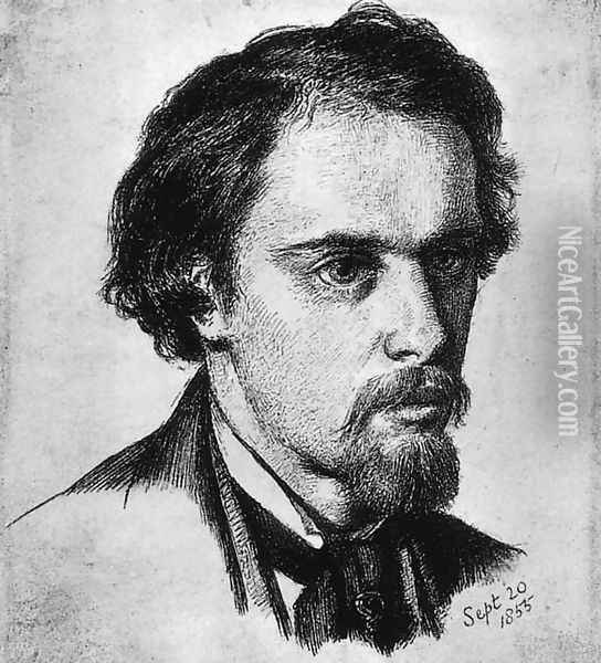 Self-Portrait 2 Oil Painting - Dante Gabriel Rossetti