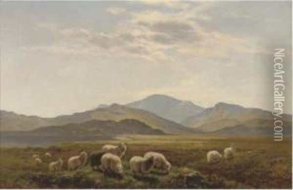 In The Valley Near Strata Oil Painting - Arthur Gilbert