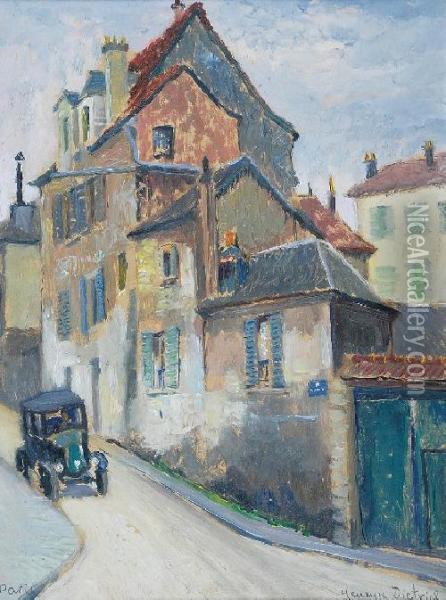 Motyw Z Montmartre Oil Painting - Henryk Dietrich
