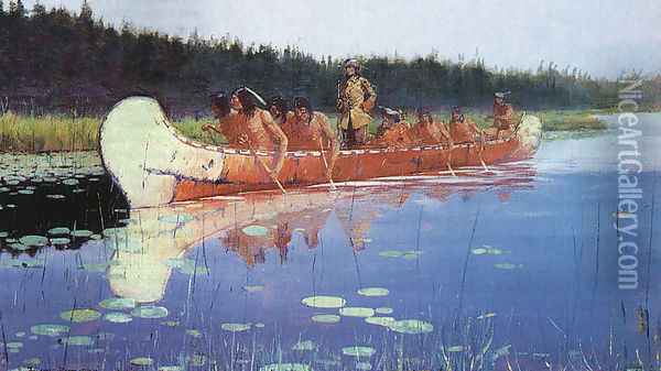Great Explorers 1905 Oil Painting - Frederic Remington