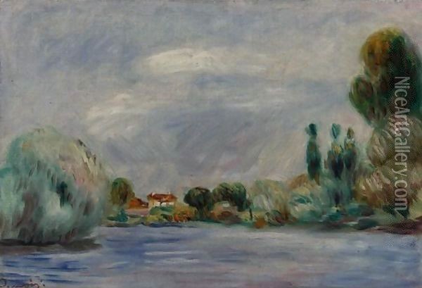 Maison Sur La Rive Oil Painting - Pierre Auguste Renoir