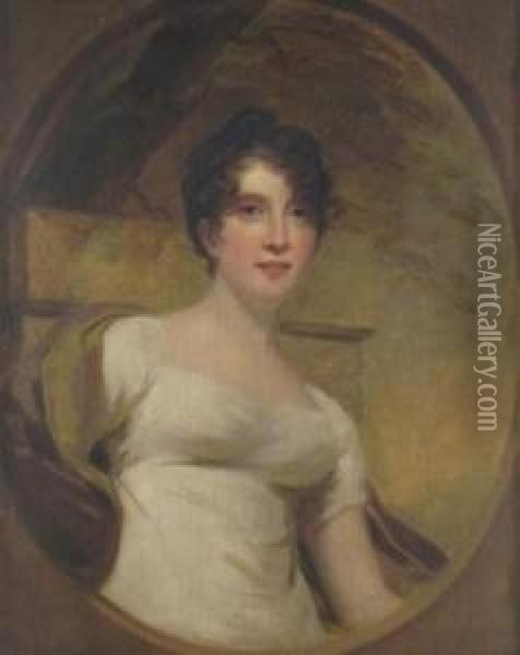 Portrait Of Mrs Vere Of Stonebyres Oil Painting - Sir Henry Raeburn