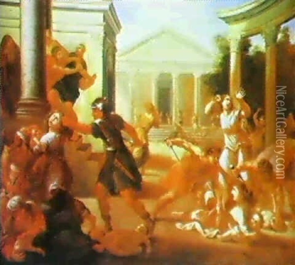 The Massacre Of The Innocents Oil Painting - Pietro da Cortona