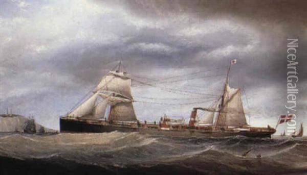 The Steamship Freja Oil Painting - Charles Keith Miller