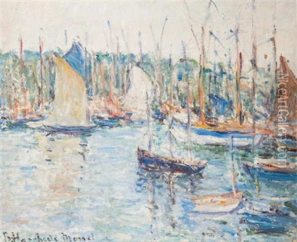 Bateaux Au Port Oil Painting - Blanche Hoschede-Monet