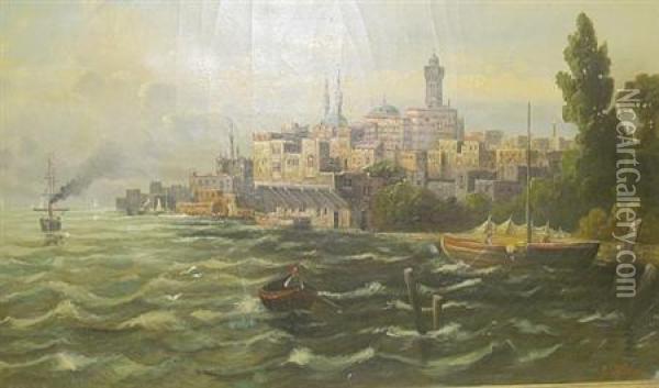 View Of Alexandria Oil Painting - James Heron