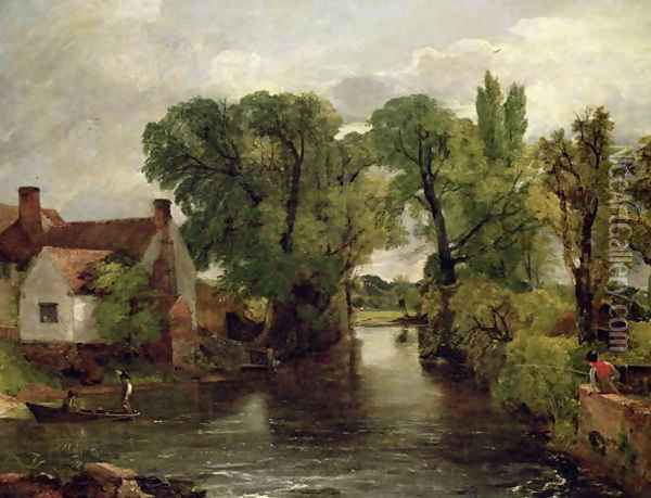 The Mill Stream, 1814-15 Oil Painting - John Constable