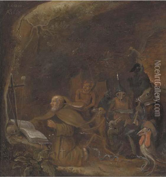 The Temptation Of Saint Antony Oil Painting - Franciscus Carree