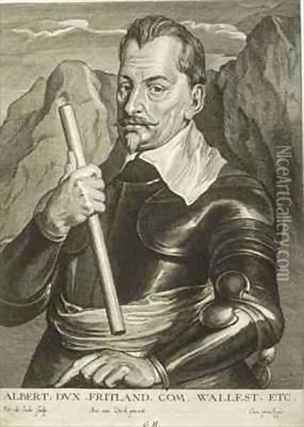 Portrait of Albrecht Wenzel Eusebius von Wallenstein Oil Painting - Sir Anthony Van Dyck