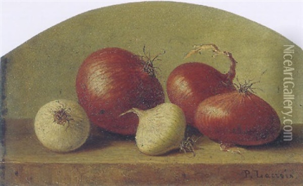 Still Life With Onions Oil Painting - Paul Lacroix