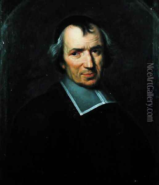 Portrait of Antoine Arnauld (1612-94) 2 Oil Painting - Jean Baptiste de Champaigne