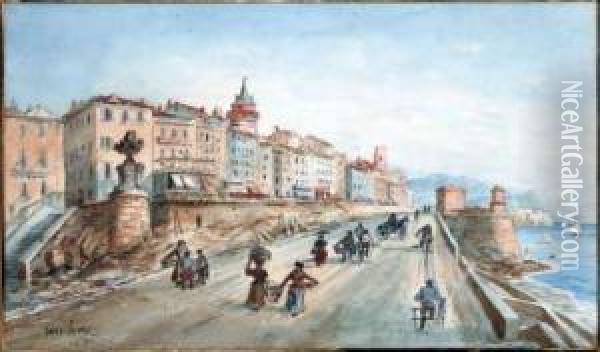 L'esplanade De La Tourette Oil Painting - Emile Henry