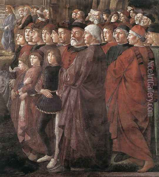 Calling of the Apostles (detail 2) 1481 Oil Painting - Domenico Ghirlandaio