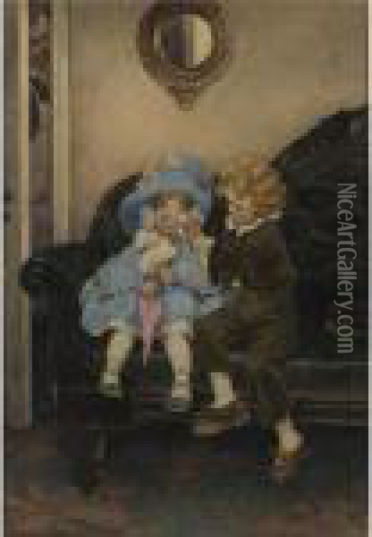The Runaway Couple Oil Painting - Jessie Wilcox-Smith