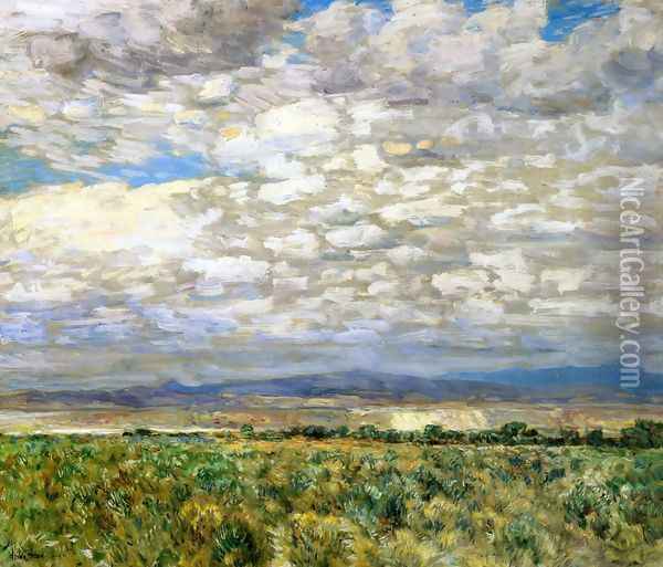On the Snake River, Oregon I Oil Painting - Frederick Childe Hassam