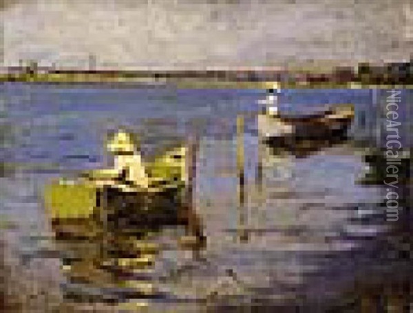 Pecheurs En Barque Oil Painting - Charles Webster Hawthorne