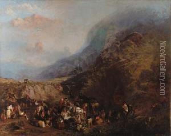 The Mock Funeral Oil Painting - William Willes